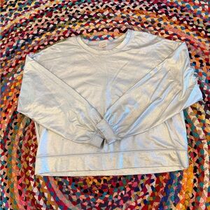Pilcro Metallic Silver Crew Neck Sweater